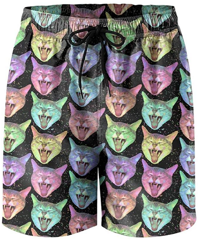 cat board shorts for men
