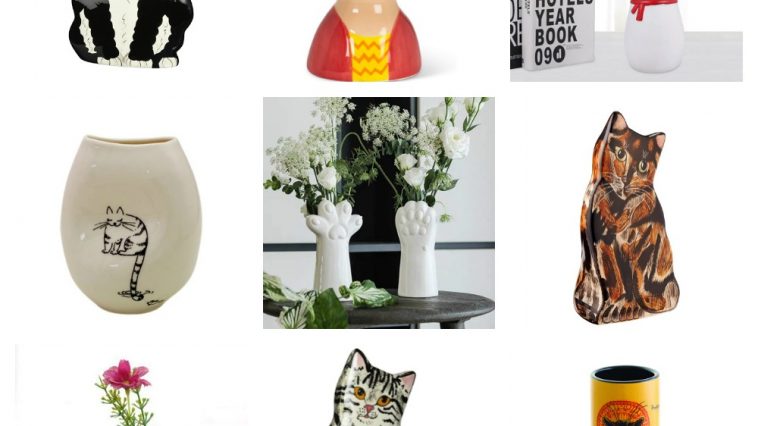 cat vases feature