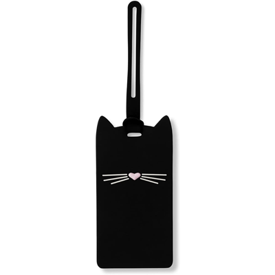 Fashion Address tag Cartoon,Colored Cats with Hats Label Travel Accessories 