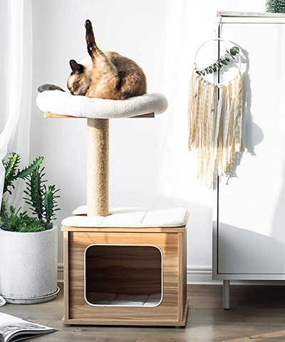 Stylish And Modern Cat Trees Beds Condos And Caves Meow As Fluff