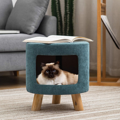 Practical And Stylish Cat Bed Ottomans And Foot Stools Meow As Fluff