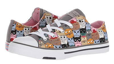 Bobs shoes with shop cats on them