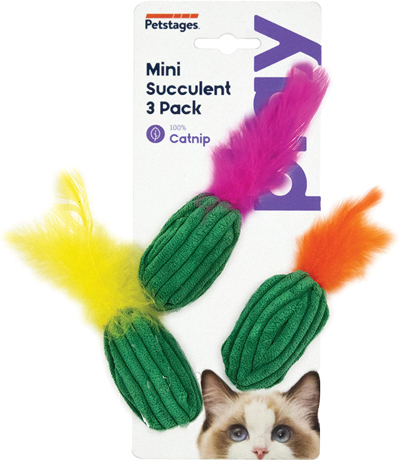 you & me cat scratch post with feather toys