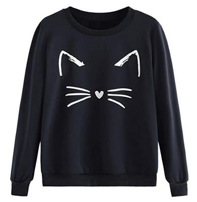 cat Sweatshirt For Women