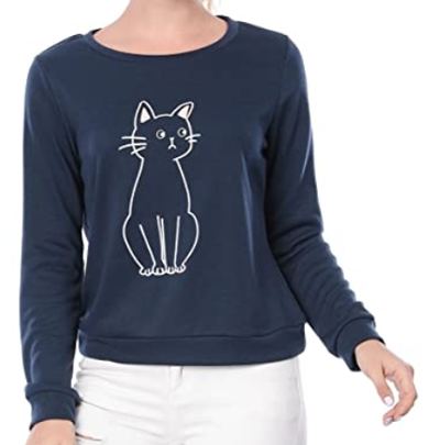 cat Sweatshirt For Women