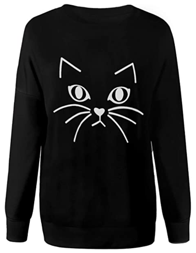 cat Sweatshirt For Women