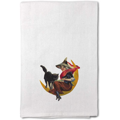 Halloween Pets Kitchen Towel - Fall Tea Towel - Halloween Cats in Cost –  Running Frog Studio