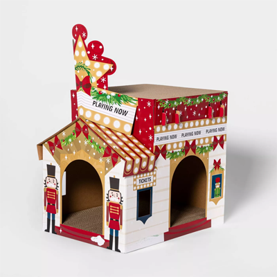 Christmas Cat Scratchers, Tunnels, Caves, Beds, And Houses For Your Kitty