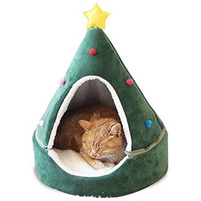 Christmas Cat Scratchers, Tunnels, Caves, Beds, And Houses For Your Kitty