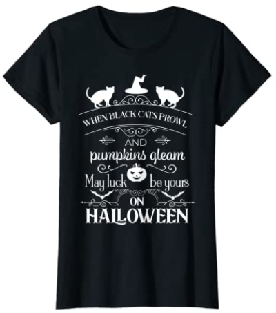 Halloween Cat Tshirts
