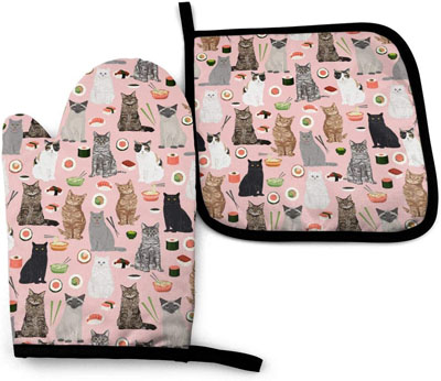 cat oven mitt