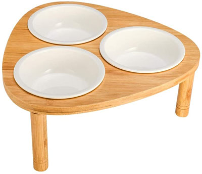 Raised And Elevated Food And Water Bowls For Cats