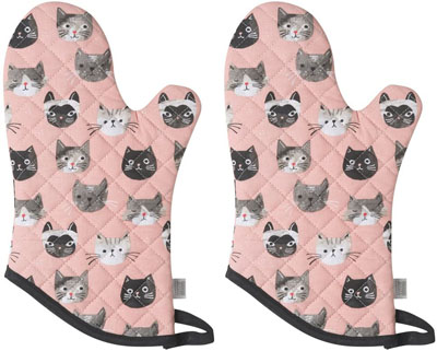 Cute Kawaii Cat Paw Heat Resistant Oven Mitts