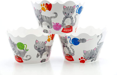 cat cupcake wrappers