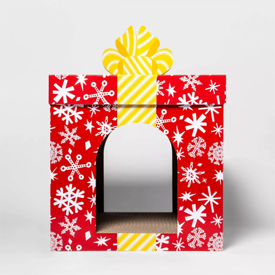 Christmas Cat Scratchers, Tunnels, Caves, Beds, And Houses For Your Kitty