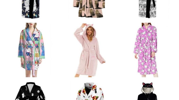 Cat Bathrobes For Women feature