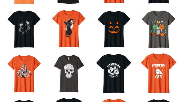 halloween cat tshirts feature