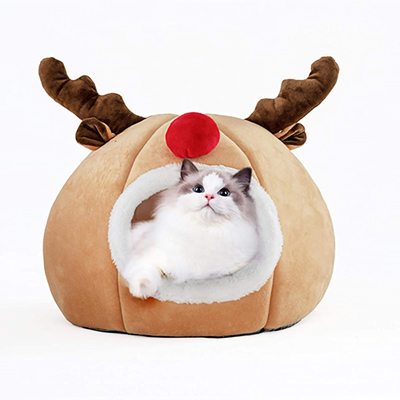 Christmas Cat Scratchers, Tunnels, Caves, Beds, And House
