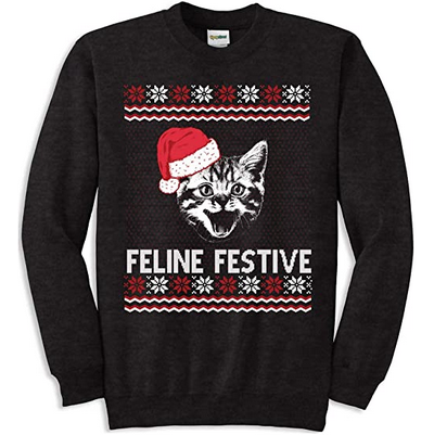 Cat Christmas Sweatshirts For Women