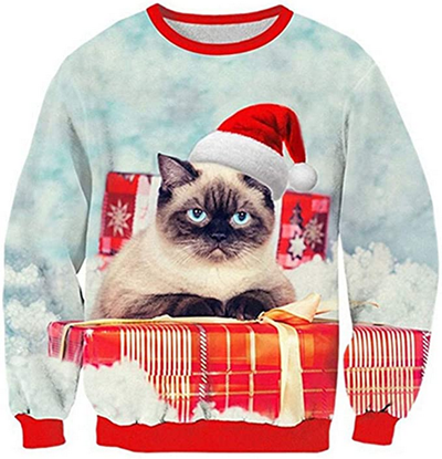 Cat Christmas Sweatshirts For Men