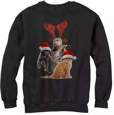 Cat Christmas Sweatshirts For Women