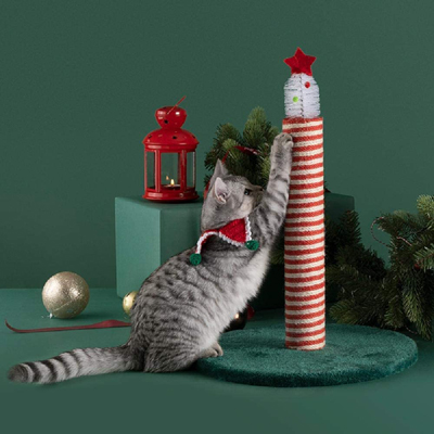 Christmas Cat Scratchers, Tunnels, Caves, Beds, And House