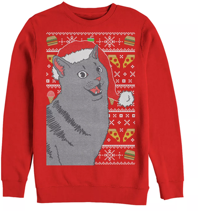 Cat Christmas Sweatshirts For Women