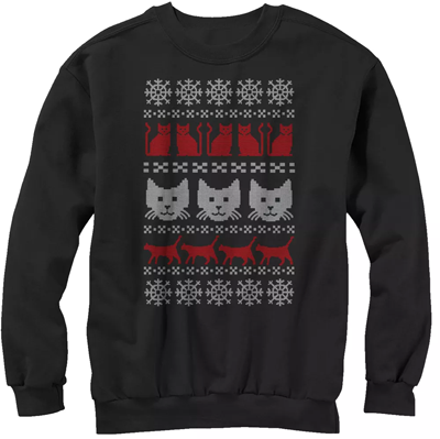 Cat Christmas Sweatshirts For Men