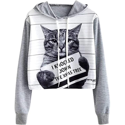 Cat Christmas Sweatshirts For Women