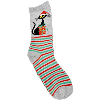 christmas cat socks for women
