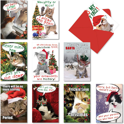 Festive And Fun Cat Christmas Cards! – Meow As Fluff