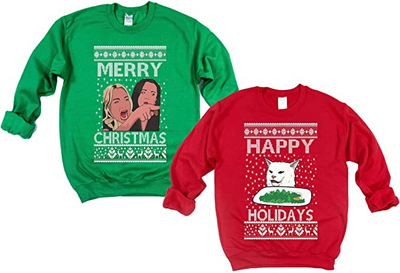 Cat Christmas Sweatshirts For Women