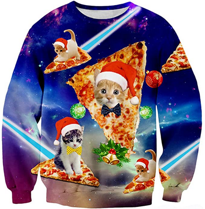 Cat Christmas Sweatshirts For Men