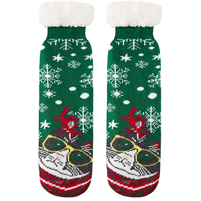 christmas cat socks for women