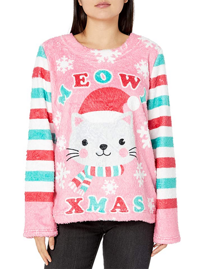 Cat Christmas Sweaters For Women