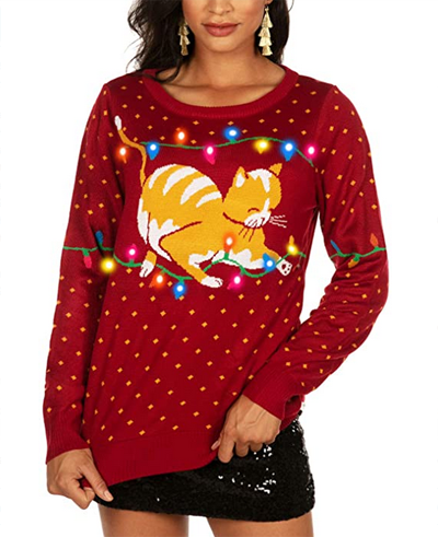 Cat Christmas Sweaters For Women