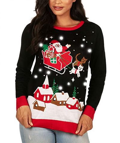 Cat Christmas Sweaters For Women