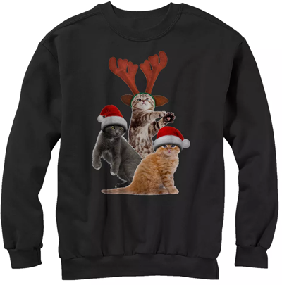 Cat Christmas Sweatshirts For Men