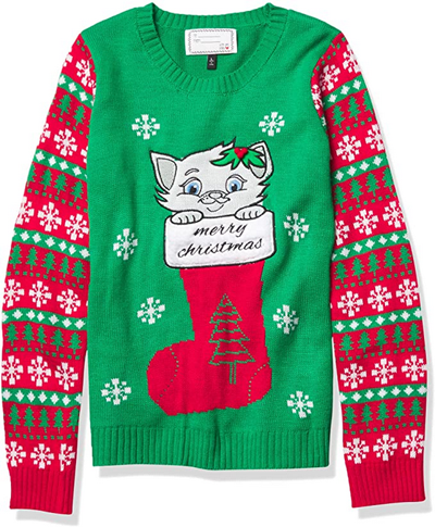 Cat Christmas Sweaters For Women