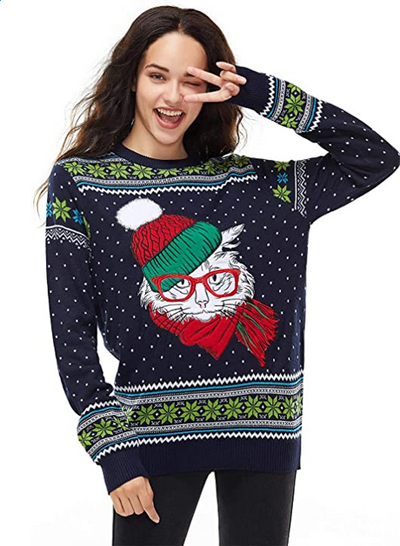 Merry And Fun Cat Christmas Sweaters For Women! – Meow As Fluff