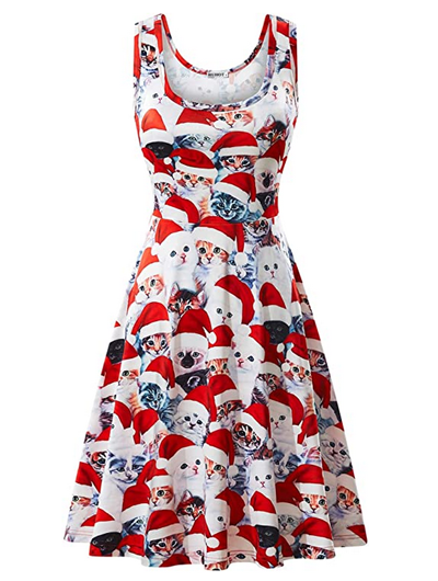 Cat Christmas Dresses