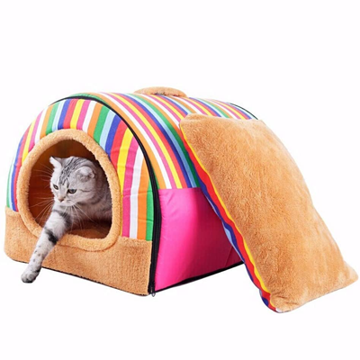 Rainbow Cat Toys, Caves, Beds, Collars, Tunnels, Scratchers