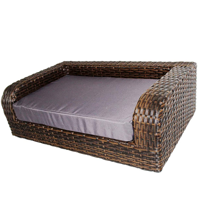 wicker cat bed with scratch post