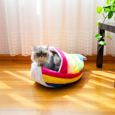 Rainbow Cat Toys, Caves, Beds, Collars, Tunnels, Scratchers