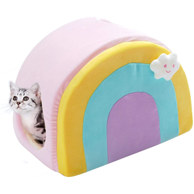 Rainbow Cat Toys, Caves, Beds, Collars, Tunnels, Scratchers