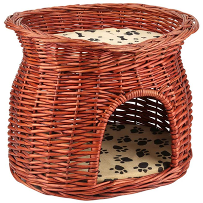 Rattan And Wicker Beds Cat Trees Scratching Posts And Caves For Your Favorite Feline Meow As Fluff