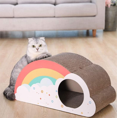Rainbow Cat Toys, Caves, Beds, Collars, Tunnels, Scratchers