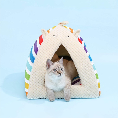 Rainbow Cat Toys, Caves, Beds, Collars, Tunnels, Scratchers