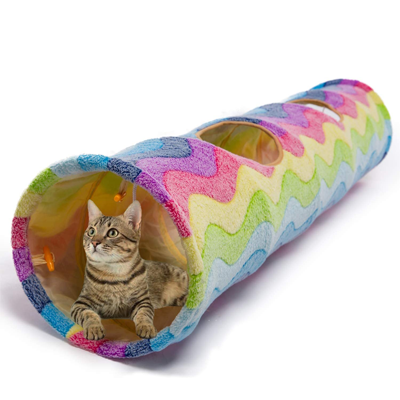 Rainbow Cat Toys, Caves, Beds, Collars, Tunnels, Scratchers