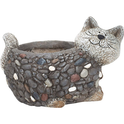 cat planters and pot plants